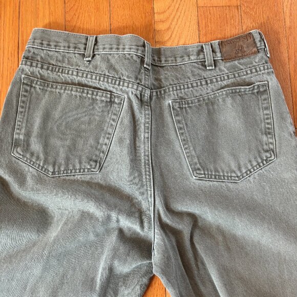 Lands End Square Rigger Denim Jeans Mens 36 x 32 Cotton Stonewashed Gray - Picture 5 of 8